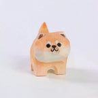 Hand Carved Wooden Cat Figurine | Kitten Desk Ornament Wooden Cat Figurine Richie's