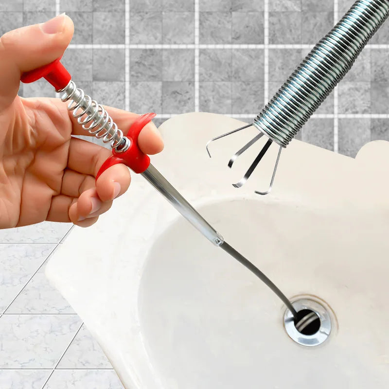 4-Claw Flexible Drain Dredger – Sewer & Toilet Hair Clog Remover Drain Cleaning Tool Richie's