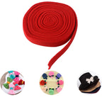 5M Red Wool Felt Ribbon for DIY Crafts & Christmas Decor Felt Craft Ribbon Richie's