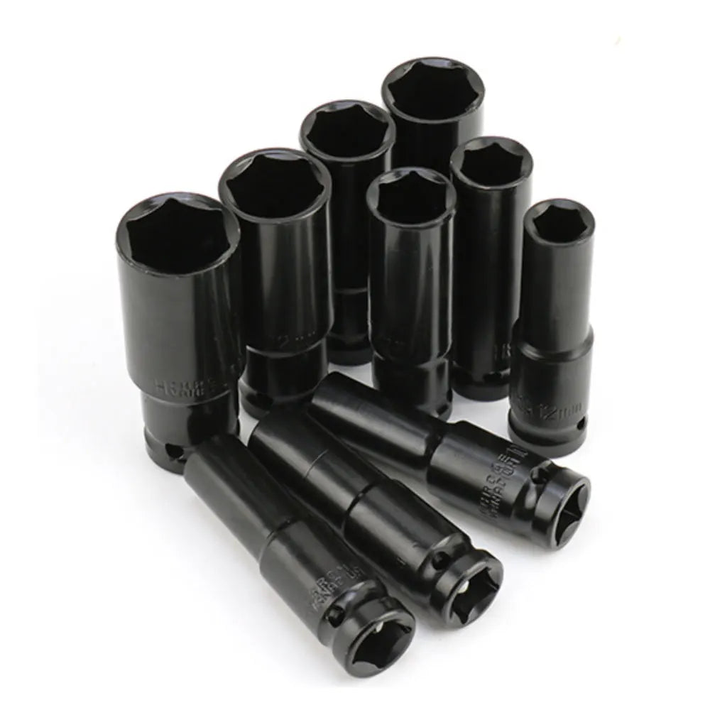 1/2" Drive 10-Pc Metric Deep Impact Socket Set | 6-Point Hex Impact Socket Set Richie's