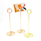 Rose Gold Metal Photo Clip Place Card & Table Number Stand Place Card Holder Richie's
