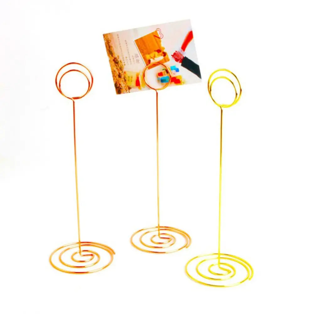 Rose Gold Metal Photo Clip Place Card & Table Number Stand Place Card Holder Richie's