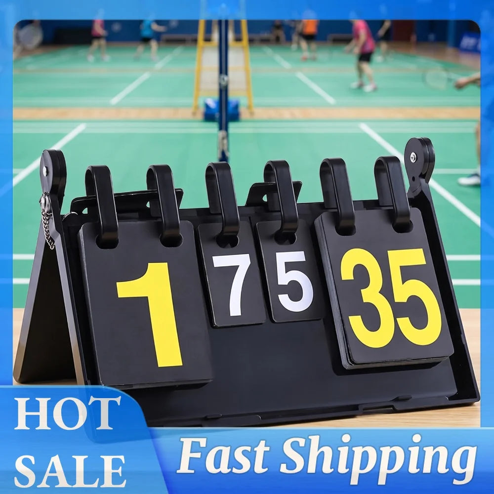 Folding Scoreboard Double-Sided Score Flipper – Indoor & Outdoor Portable Scoreboard Richie's