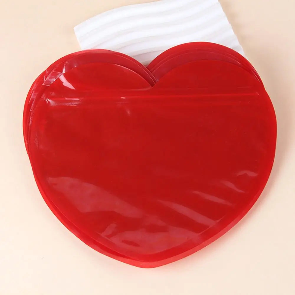 20PCS Heart Shaped Self-Sealing Gift Bags – Jewelry & Candy Gift Packaging Bags Richie's red-18x20cm 1pc