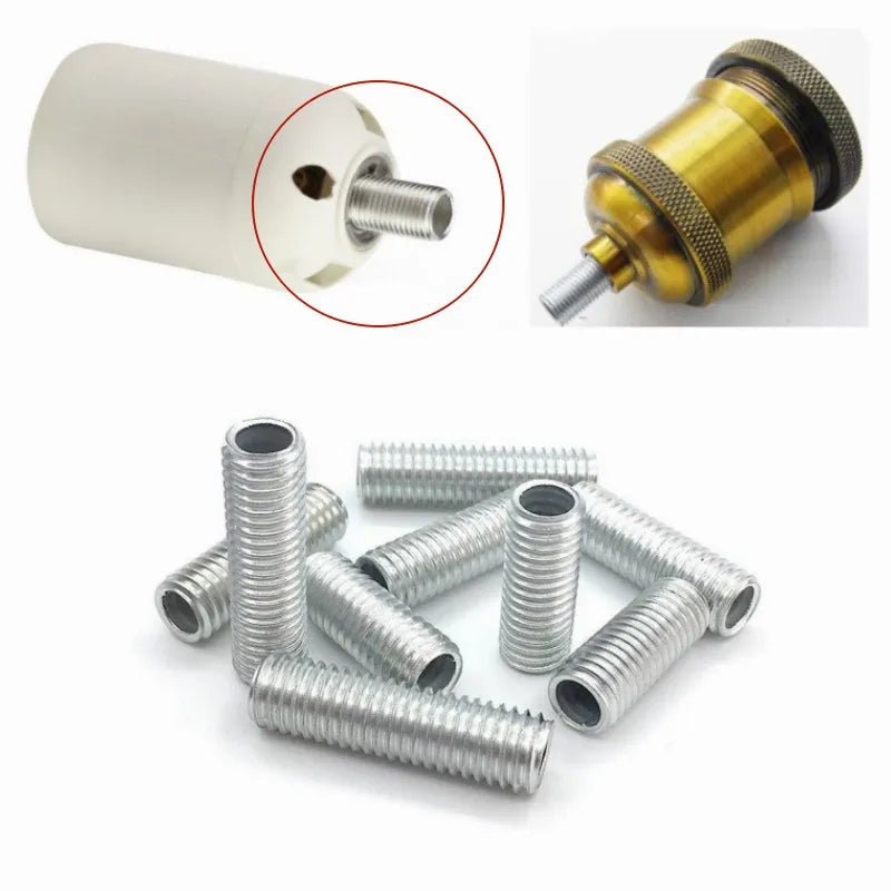 M10 Hollow Threaded Lamp Tooth Tube – Metal Lighting Hardware 10pk Lamp Mounting Hardware Richie's