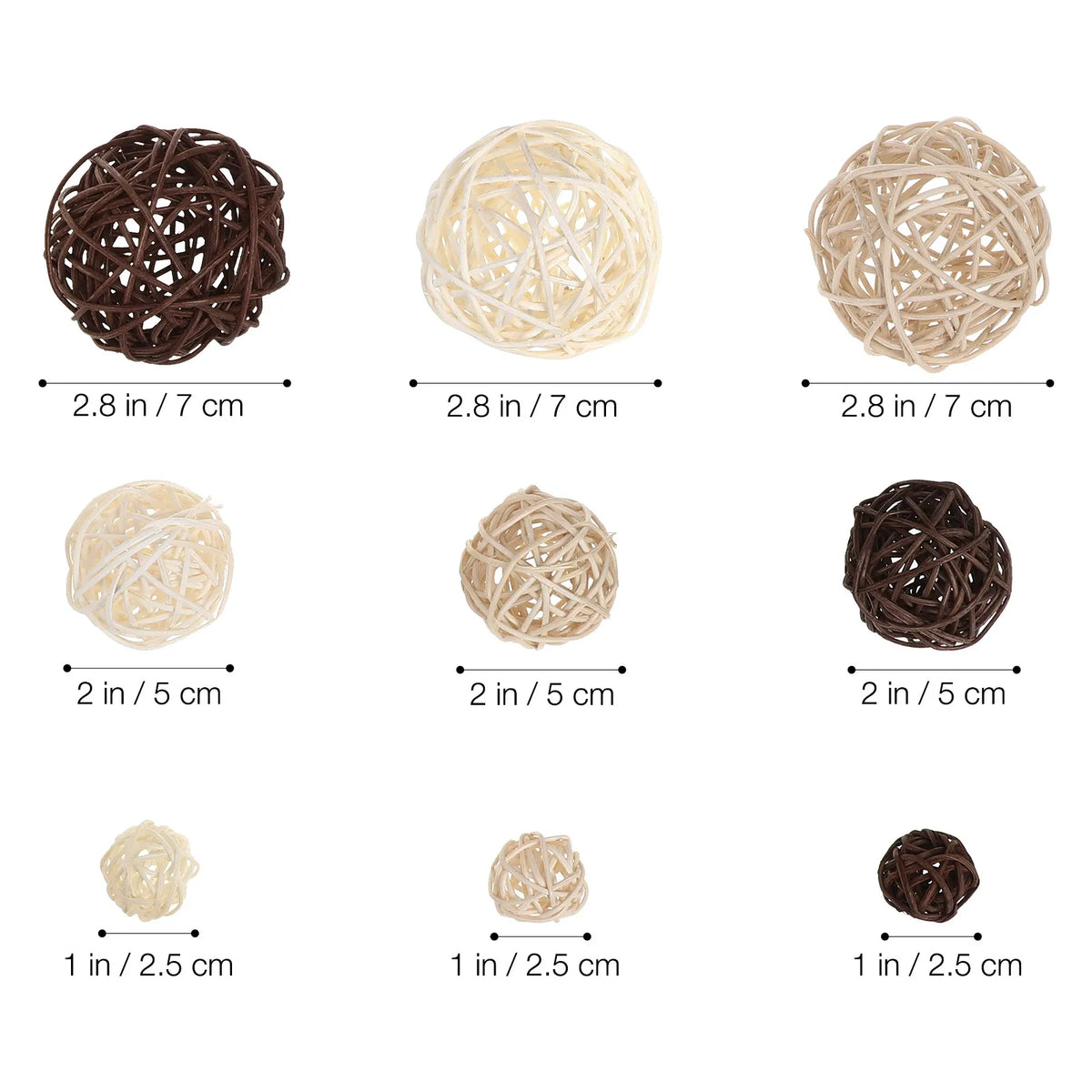 24Pcs Handcrafted Vine Ball Ornaments – Christmas & Home Decor Christmas Ornaments Richie's