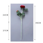 2-Head Artificial Silk Peony Flower Stem – Realistic Faux Bloom Artificial Silk Flower Richie's