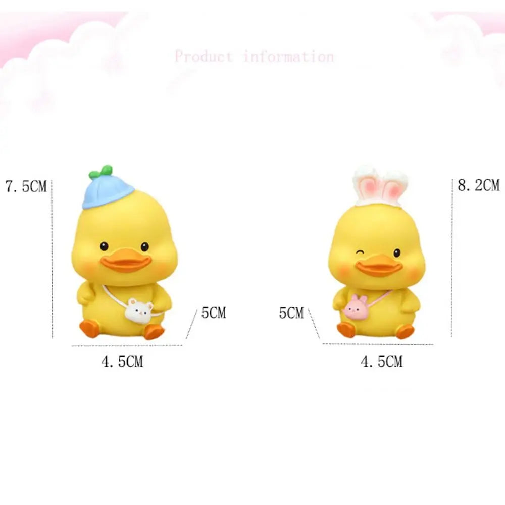 Resin Mini Duck Figurines – Cute Cartoon Duck DIY Decor Mini Duck Figurine Richie's