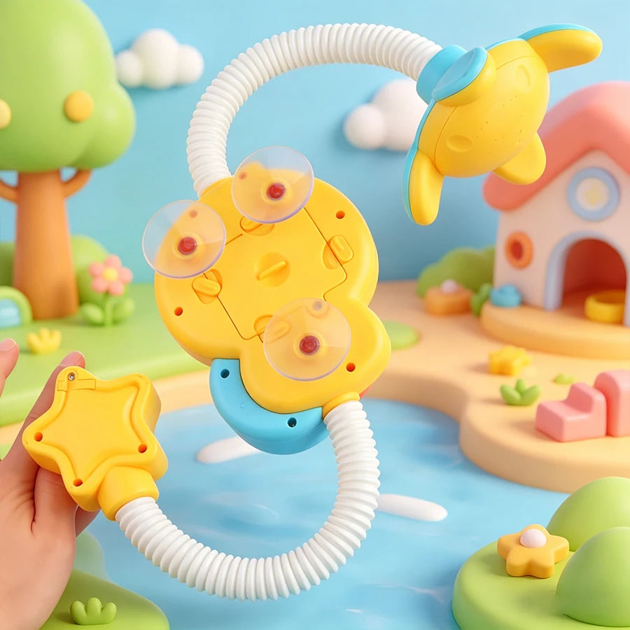 Electric Baby Bath Toy – Duckling Water Spray Shower Set Baby Bath Toy Richie's