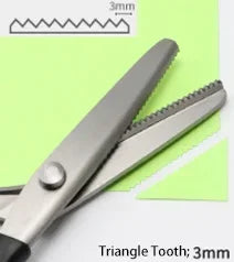 Wave Lace Pinking Scissors 3/5/7mm – Stainless Steel Shears Pinking Shears Richie's Triangle 3mm