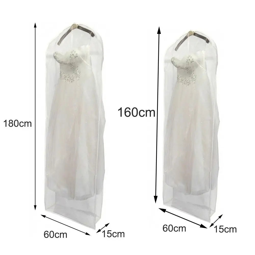 Clear Wedding Dress Garment Bag – Reusable Dust-Proof Cover Garment Storage Bag Richie's