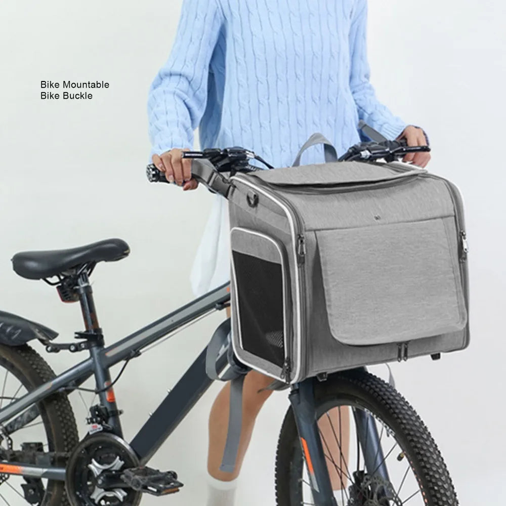 Pet Carrier Backpack & Bike Basket – Expandable 39L, Up to 8kg Pet Carrier Backpack Richie's