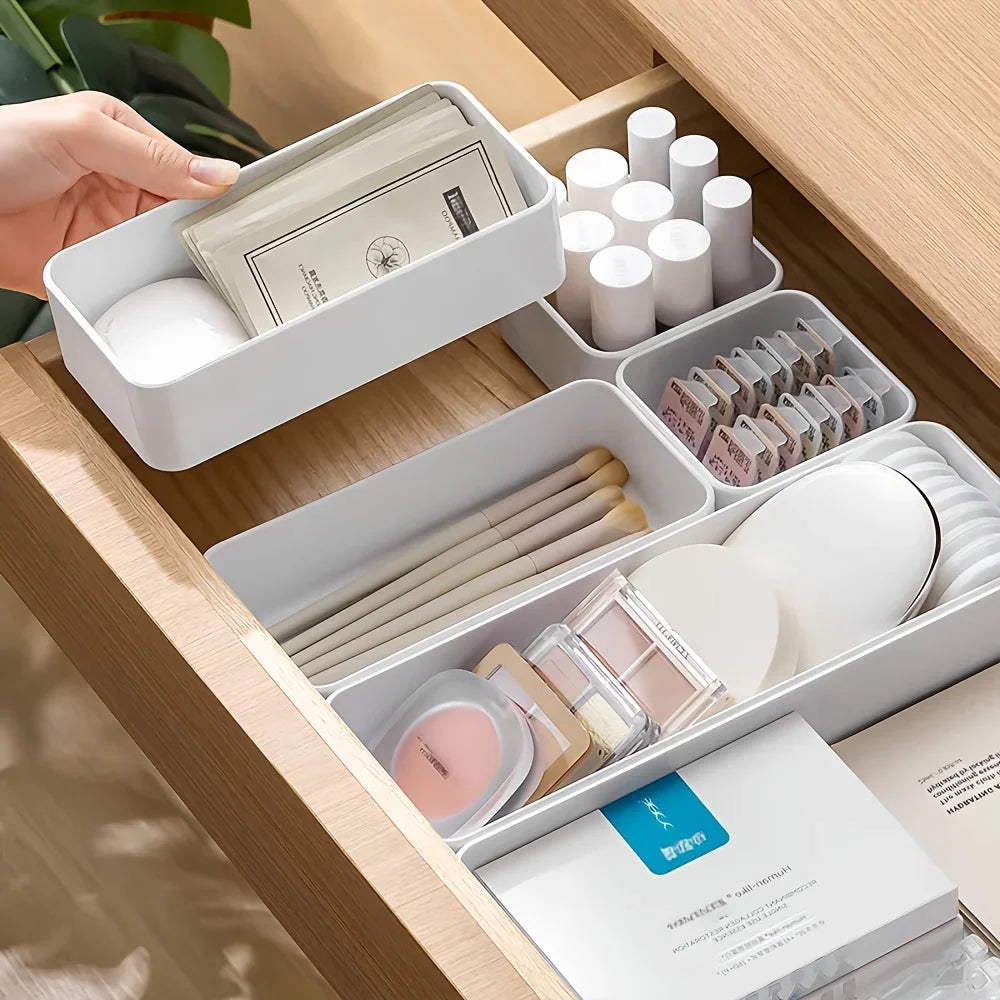 7-Piece Drawer Organizer Set – Plastic Storage Boxes & Dividers Drawer Organizer Set Richie's