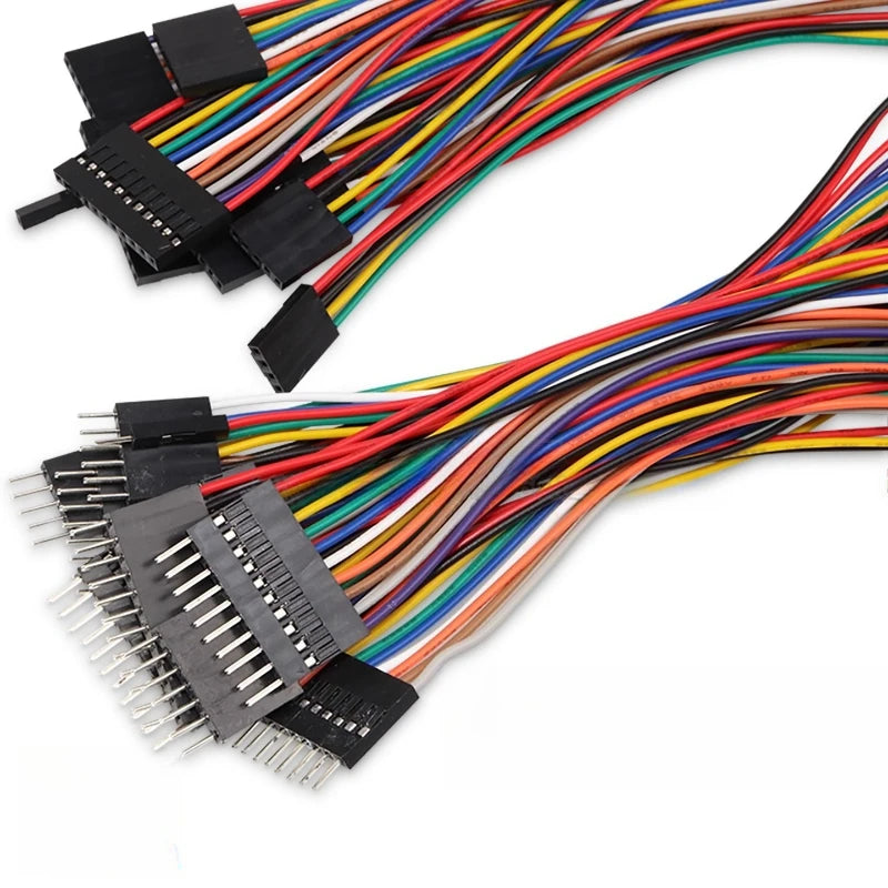 2.54mm Dupont Jumper Wires Male Female PCB Cables 10 Pcs PCB Jumper Cables Richie's