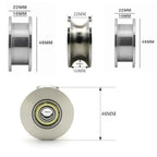 Stainless Steel U-Groove Ball Bearing Pulley Wheel – 600 lb Ball Bearing Pulley Richie's