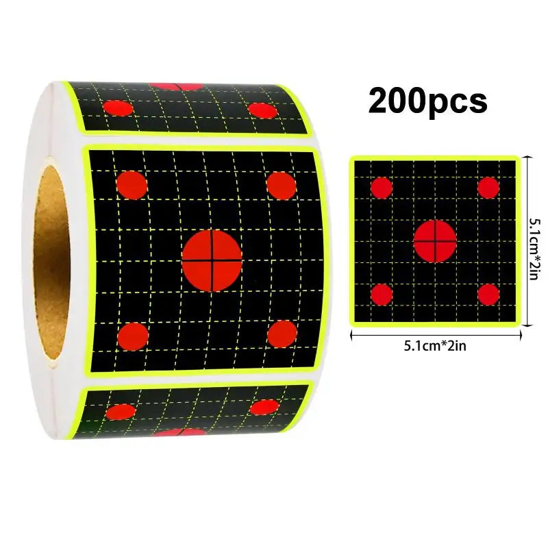 Square Shooting Target Stickers – Fluorescent Splash Impact Marks Shooting Target Stickers Richie's A1