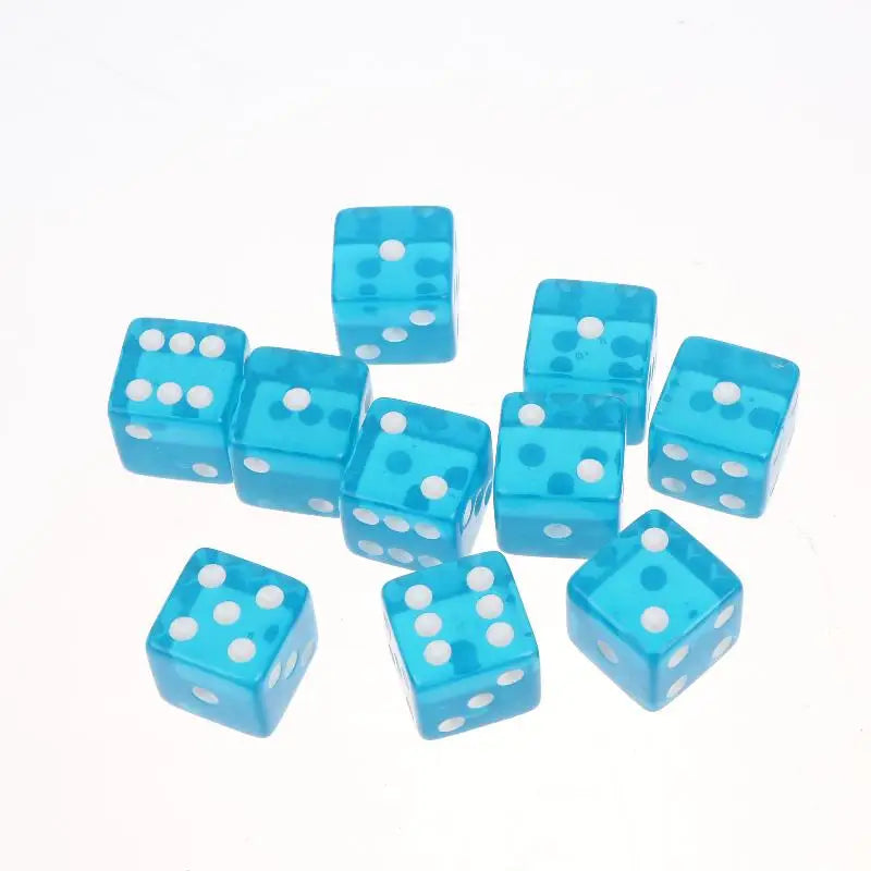 10Pcs Transparent Acrylic Dice 16mm Square Edge – Board Games Board Game Dice Richie's A3