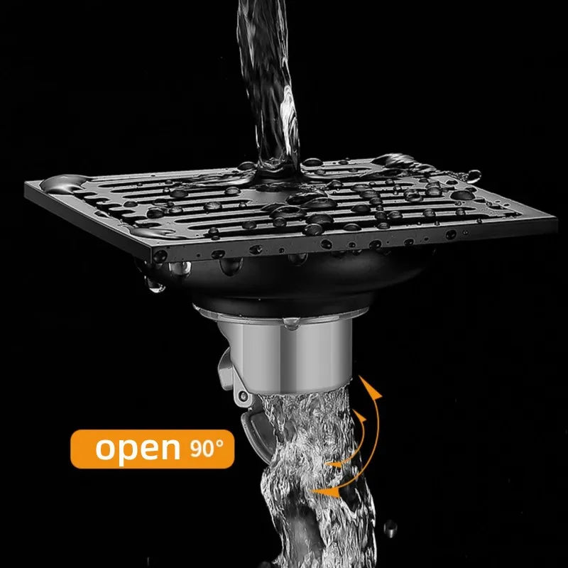 Stainless Steel Square Floor Drain with Odor Trap | 4 Inch Square Floor Drain Richie's
