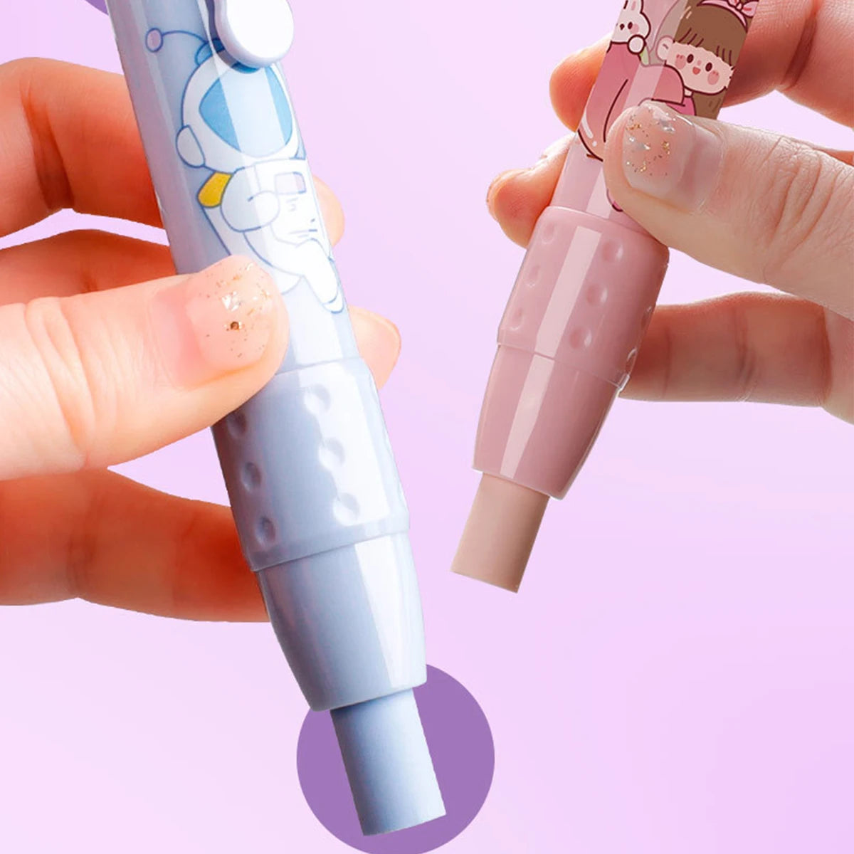 Retractable Eraser Pencil Kit with 2 Bendable Cores | Office & Study Eraser Pencil Kit Richie's