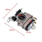 15mm Carburetor Kit – 40-5 44-5 43cc 2-Stroke Grass Trimmer Carburetor Replacement Kit Richie's