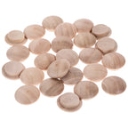 25Pcs Hardwood Button Wood Plugs – Furniture & Stair Hole Cover Wood Hole Plugs Richie's