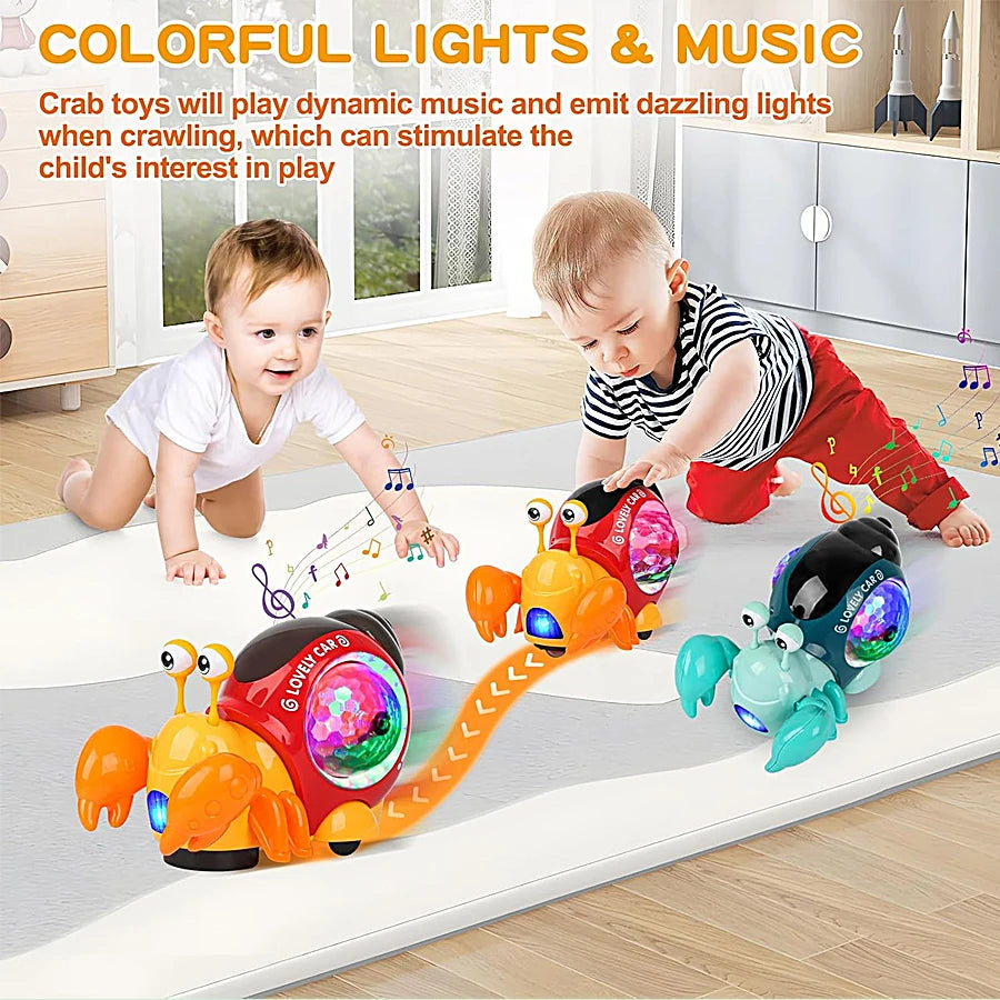 Baby Electric Crawling Snail Toy – Musical & Luminous Interactive Toddler Toy Richie's