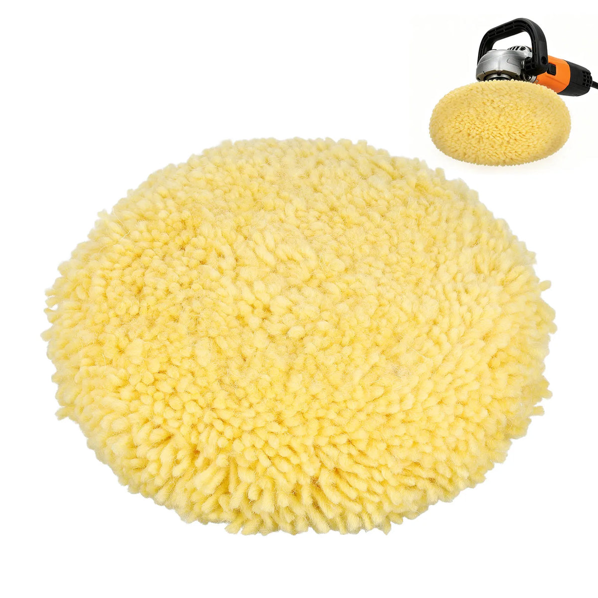 Yellow Wool Buffing Pad – Car Polishing, Waxing & Detailing Car Buffing Pad Richie's