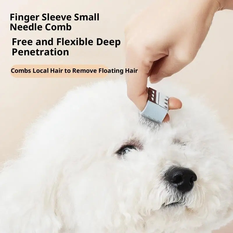 Pet Mini Finger Comb – Dog & Cat Hair Detangling Tool Pet Grooming Comb Richie's