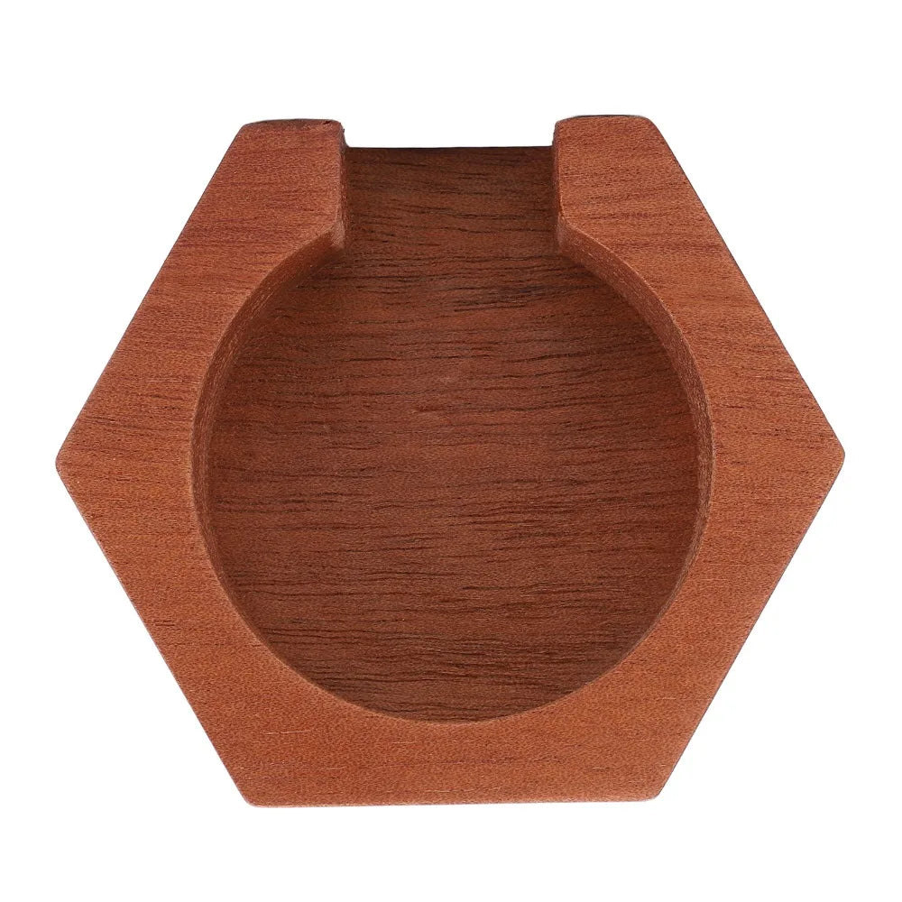 Solid Wood Coffee Filter Holder – Round Polished Storage Coffee Filter Holder Richie's