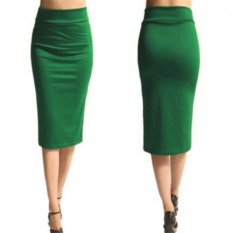 Women's High Waist Bodycon Pencil Skirt – Knee Length Bodycon Pencil Skirt Richie's
