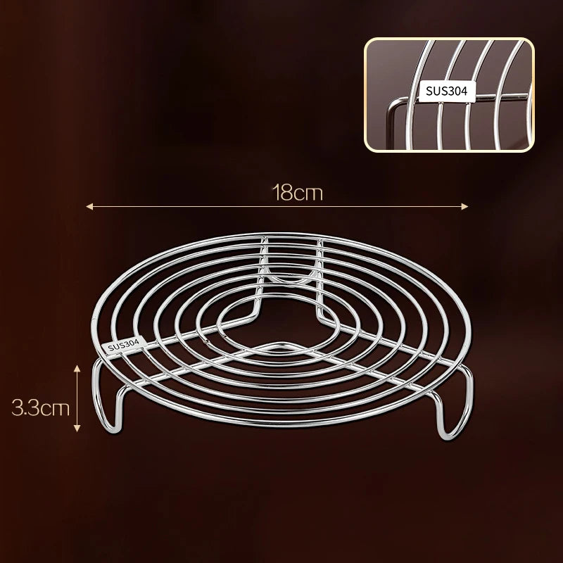 304 Stainless Steel Steamer Rack – Multi-Size Kitchen Steam Tray Kitchen Steamer Rack Richie's A 18cm