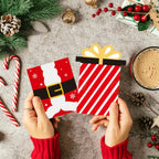 10 Pcs Santa Christmas Gift Exchange Cards & Cash Holders Christmas Gift Cards Richie's