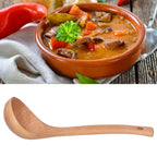 Solid Wood Long Handle Kitchen Spoon – Smooth Stirring Ladle Kitchen Spoon Richie's