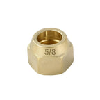 Brass Flare Nut Tube Fittings 1/8"–3/4" Air Conditioning Pipe Brass Flare Fitting Richie's 5-8-