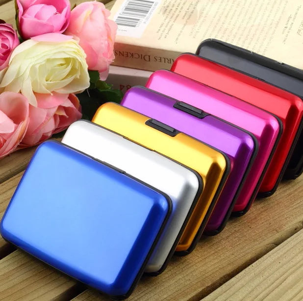Aluminum RFID Blocking Card Holder Slim Hard Case Wallet RFID Card Holder Richie's