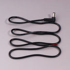 Right Angle DC Power Cable 5.5x2.1/2.5mm Male Plug Extension DC Power Cable Richie's