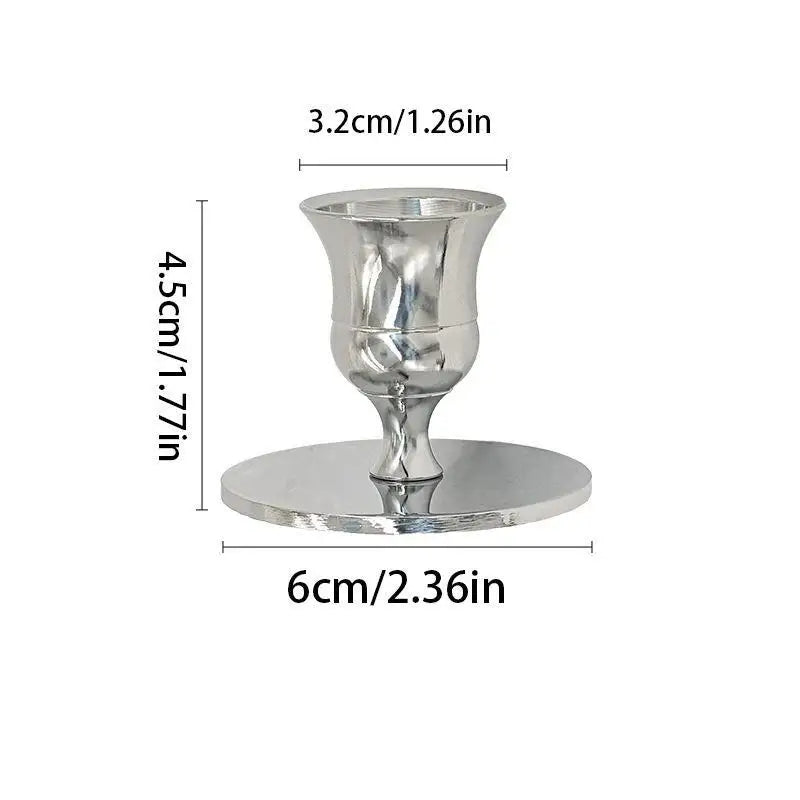 Elegant Metal Candlestick Holder Vintage Tabletop Candle Stand Candle Holder Richie's A2