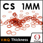 Red VMQ Silicone O-Rings 1mm CS Gasket Seals – Waterproof Silicone O-Ring Seals Richie's