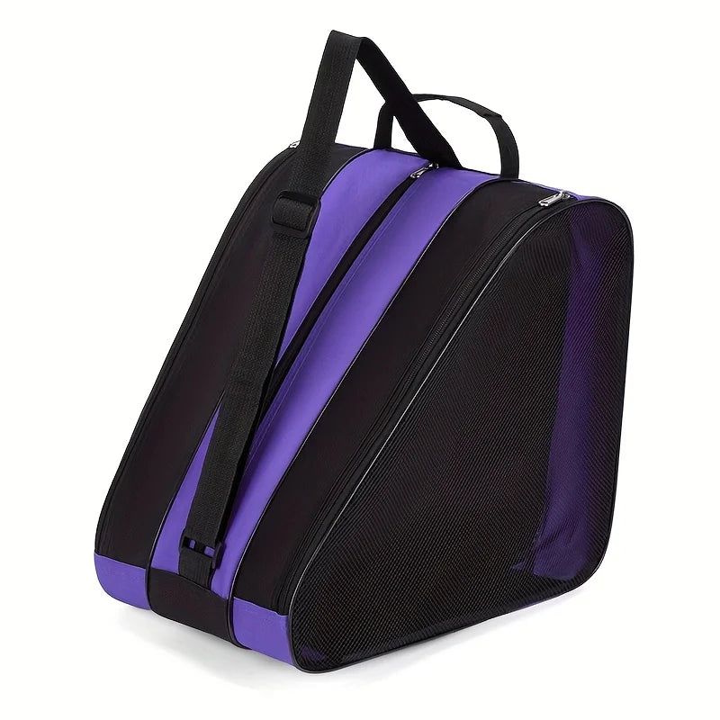 Three-Layer Large Capacity Skate Bag with Shoulder Strap Skate Storage Bag Richie's purple 1pc