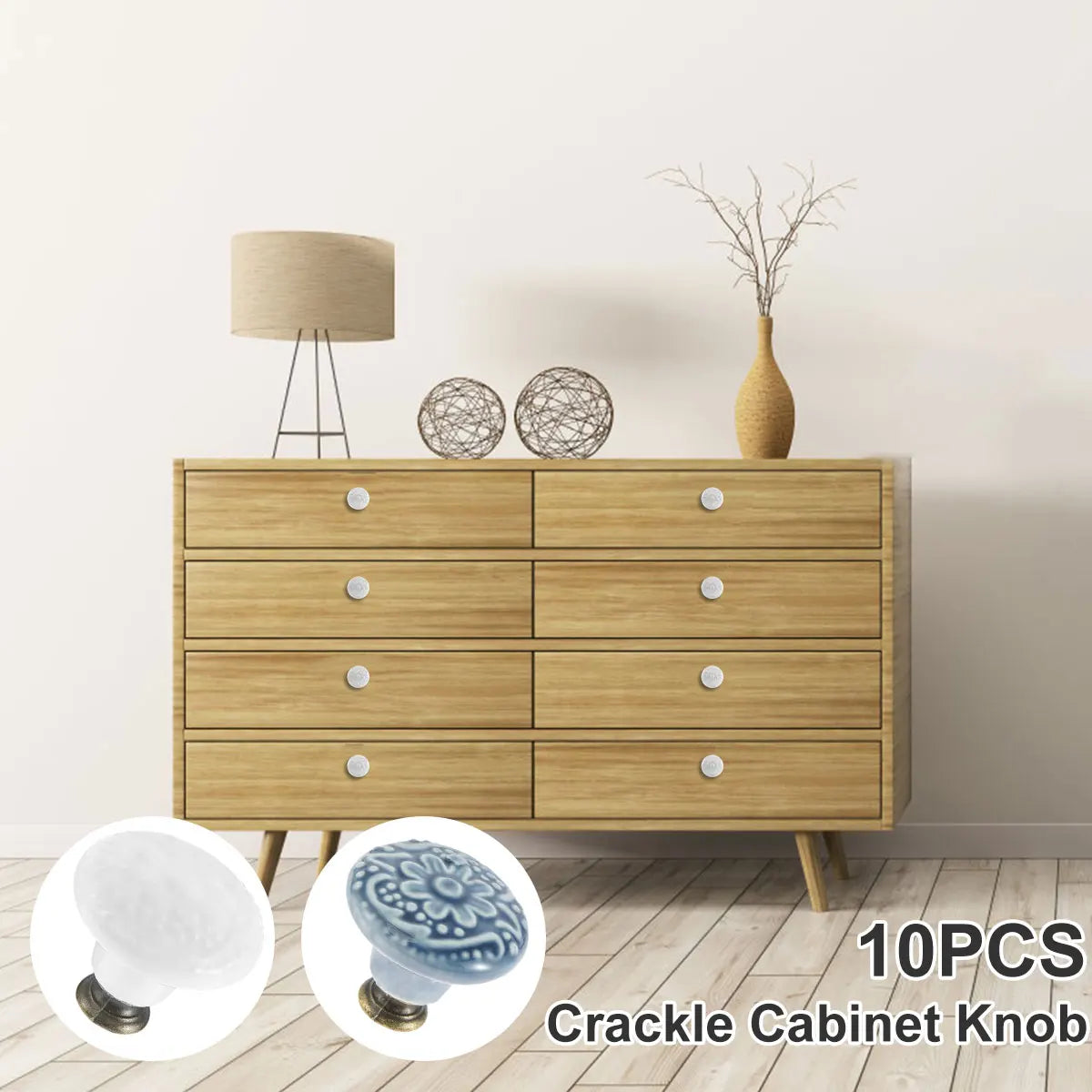 10 Pcs Vintage Ceramic Cabinet Knobs – Round Drawer Pulls Cabinet Knobs Richie's