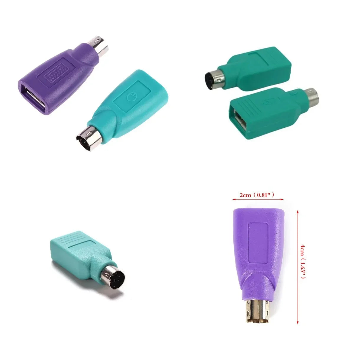 PS/2 to USB Adapter Converter for Keyboard & Mouse | FUCHU USB PS/2 Adapter Richie's