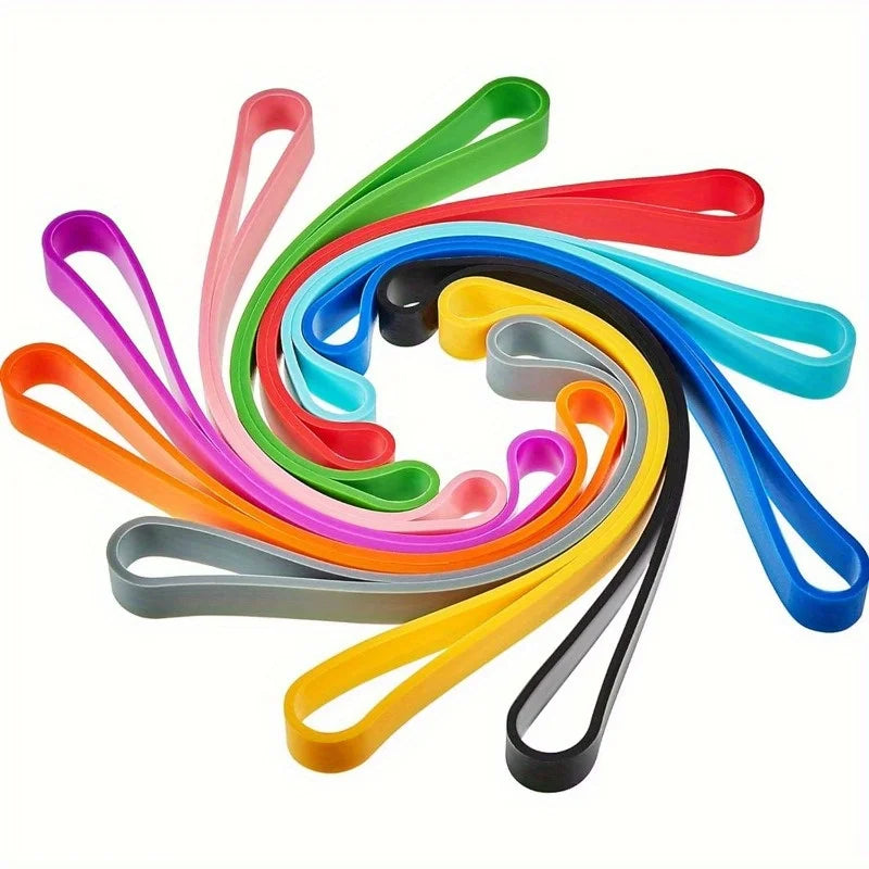 Large Silicone Rubber Bands – Elastic Wrapping Bands for Notebooks Silicone Rubber Bands Richie's Mixed Colors 10pcs