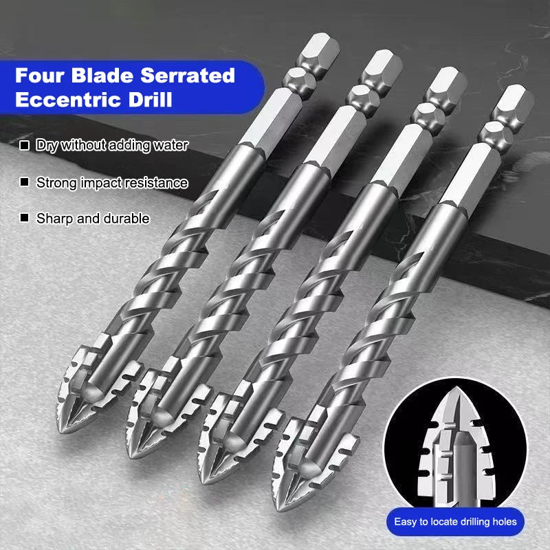 Tungsten Steel Serrated Drill Bits Set 3mm–12mm | Tile & Glass Drill Bit Set Richie's