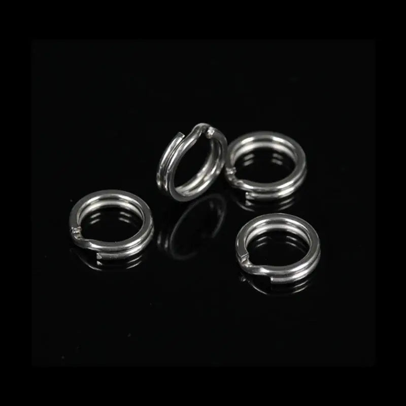 200PCS Stainless Steel Fishing Split Rings 5-Size Lure Connector Set Fishing Split Rings Richie's