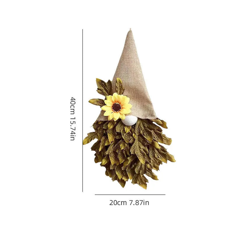 Autumn Thanksgiving Door Hanging Decoration – Fall Leaves Holiday Door Decoration Richie's brown 1pc