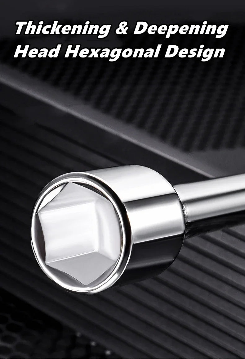 Folding Cross Lug Wrench 17-23mm Adjustable Socket Spanner Lug Wrench Tool Richie's