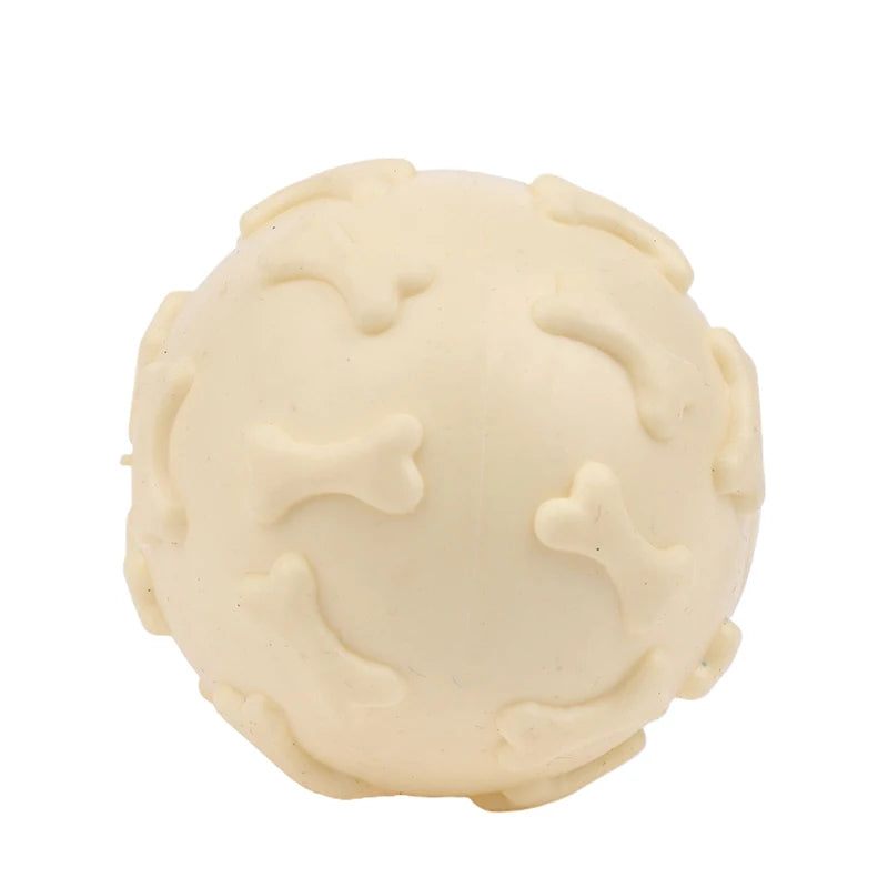 Squeaky Latex Dog Toy Ball – Paw Print for Small Breeds Dog Chew Toy Richie's A13