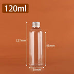 Clear Plastic Bottles with Aluminum Cap – 5ml to 500ml Cosmetic Storage Bottles Richie's A11