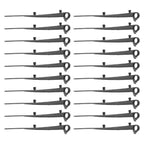 20Pcs Gutter Mesh Fixing Clips Hook & Stake – Weather Resistant Gutter Fixing Clips Richie's