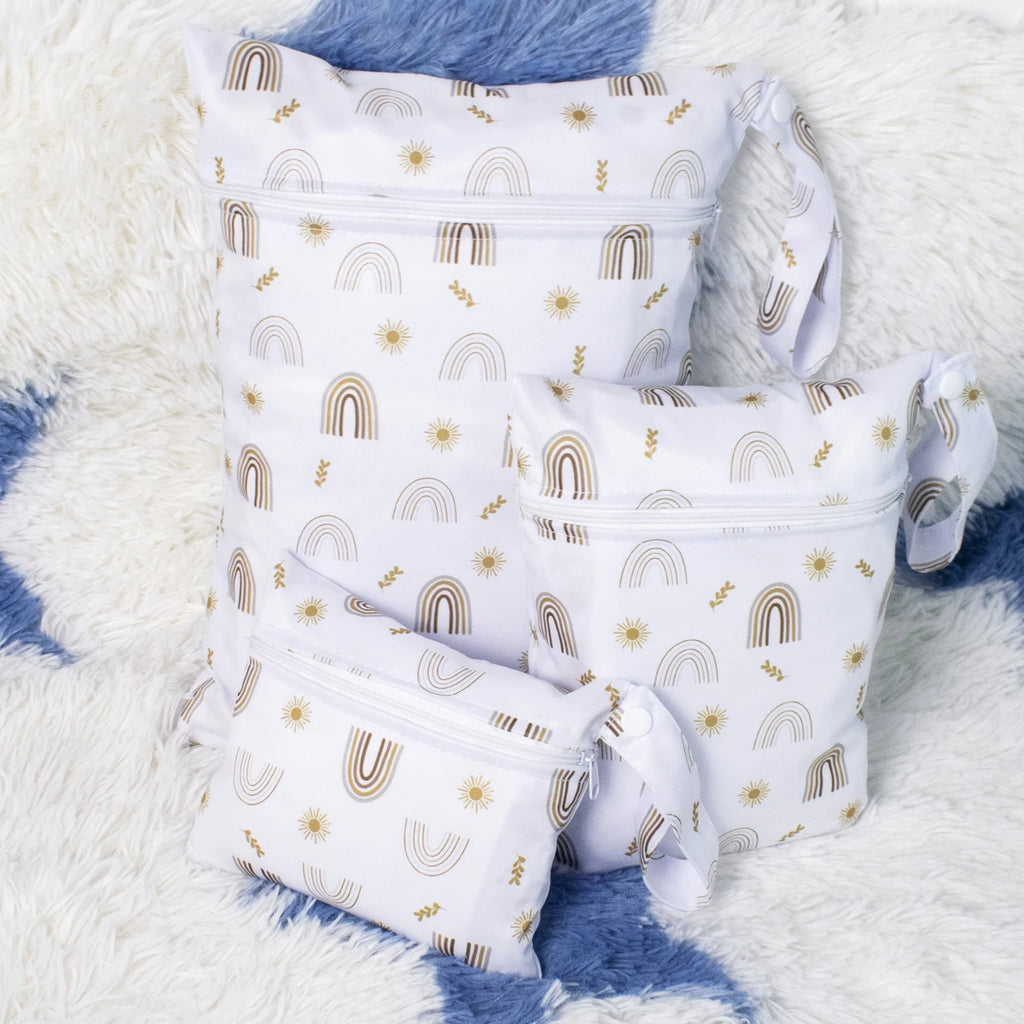 3-Pack Waterproof Travel Storage Bags – Cosmetic, Diaper & Gym Waterproof Storage Bags Richie's